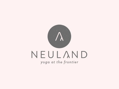 neuland logo brand holistic logo minimal wellness yoga