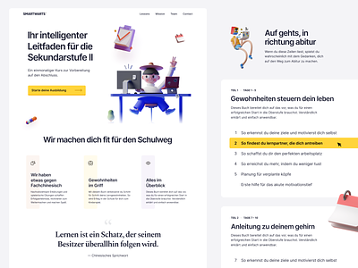 SmartWÄRTS Landing Page clean design ebook flat german kalman landing learning lessons light magyari page portal webpage