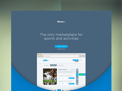 Landing page for wooter.co