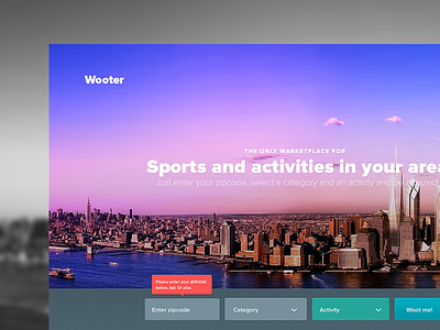 Wooter Landing Page v1