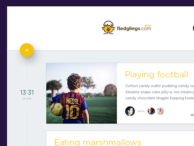 Fledglings.com timeline v2