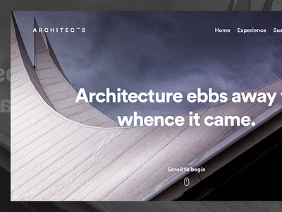 ARCHITEC S architect clean design hero image kalman landing magyari page
