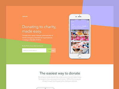 Charity Landing app charity coming donation email ios kalman landing magyari soon