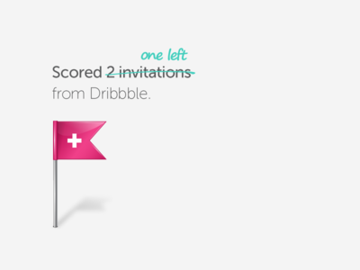 One Dribbble Invite