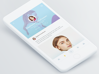 Profile Page exploration app avatar clean ios kalman light magyari mobile profile user