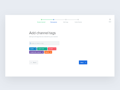 Create Channel Wizard by Kálmán Magyari on Dribbble