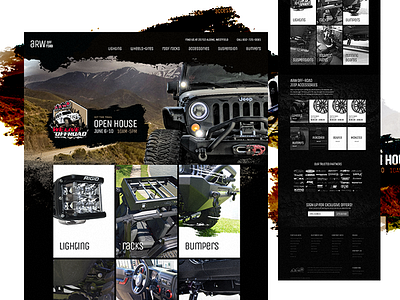 ARW Off-Road Desktop accesssories grunge jeep kalman magyari off offroad parts road rough shop website