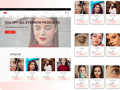 IVVA - Cosmetics Shop beauty branding cosmetic cosmetics design ecommerce fashion logo marketplace shop style ui ux web webdesign webproduct website