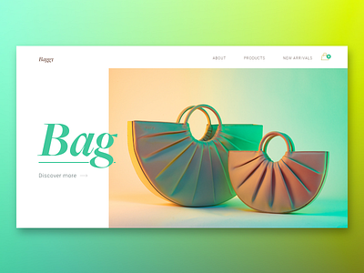 Women Fashion Bag Website Concept