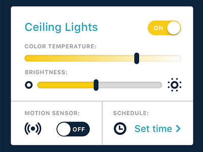 Smart Home Lighting app automation dashboard ios smart home smarthome ui