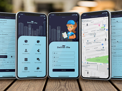 Deliver Me - mobile app delivery design figma mobile mobile app mobile ui mobile uiux photoshop ui web