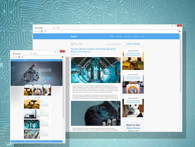 "Botors" - blog about bots blog blog design design figma photoshop ui uiux web web studio webdesign