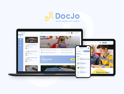 DocJo - Online medicine design figma healthcare responsive design ui uiux ux web app webdesign