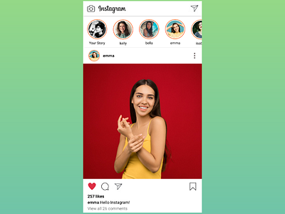 Instagram landing page recreated from scratch
