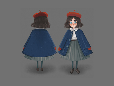 Girl for a children's book book illusration character children girl