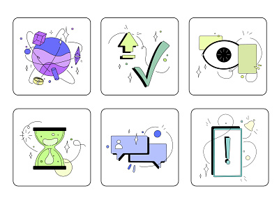 Mobile App Illustrations 2d app blog branding crypto future icons illustration raster ui wallet
