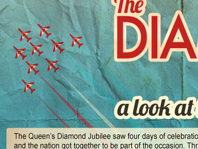 Diamond Jubilee Infographic design illustration infographic jubilee