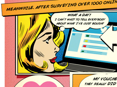 Meanwhile... brand comics illustration infographic laptop photoshop relationships retro twitter valentines vintage