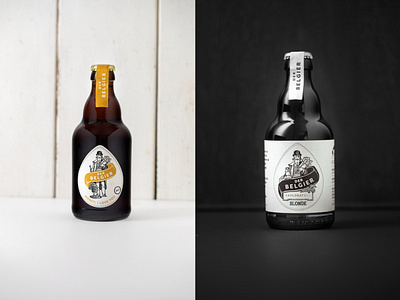 Der Belgier beer beer label branding design graphic design illustration illustration design label design label packaging labeldesign packaging design packagingdesign tgs thegraphicsociety