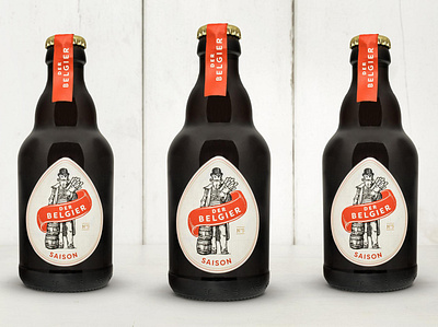 Der Belgier beer beer branding beer label branding branding and identity design graphic design illustrated illustration label design logo logo design packaging packaging design tgs thegraphicsociety typogaphy typography