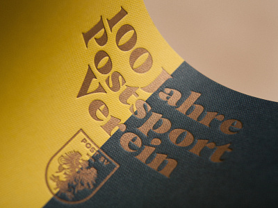 100 Jahre Postsport­verein branding design editorial editorial design editorial layout embossing font graphic design logo logodesign magazine magazine cover magazine design print print design print finish tgs thegraphicsociety type typography