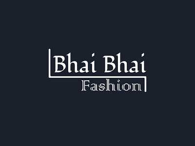 Bhai Bhai Feshion branding logo text logo typography