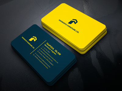 Papworth Furniture Ltd. branding business card creative design id kit identity branding identity design logo