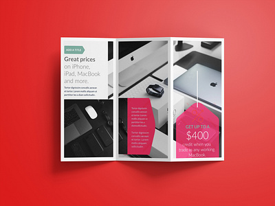 Tri-Fold Brochure Design bi fold brochure branding brochure design brochure template ipad iphone macbook template design tri fold brochure