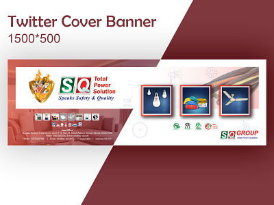 SQ Total Power Solution banner ads banner design cover design twitter twitter header