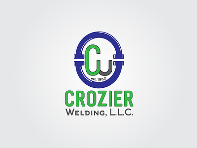 Crozier Welding LLC custom logo logo modern logo modern logo design