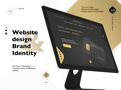 Real Gold Website Design