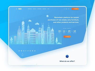 Webdesign for ND Invest ICO Campaign block chain blockchain bright colorful colors ico agency illustration modern design ui ui design uidesign uiux user flow user interface userinterface ux webdesign website website design