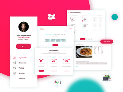 Web design for E77 bright componets health food icons minimal modern design personal account referrals sketchapp ui ui design uidesign user account ux webdesign website website design