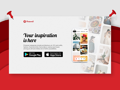 Pinterest - First screen concept