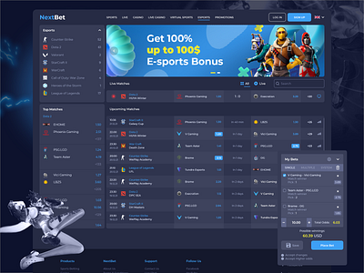 Esports dashboard