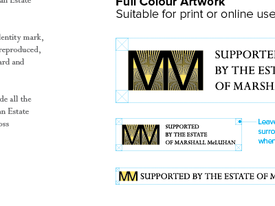 Guidelines black gold guidelines logo mcluhan mm perpetua