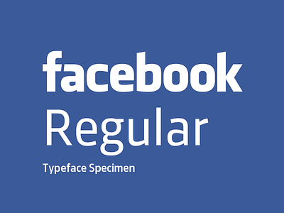 Regular custom facebook progress specimen typefaces
