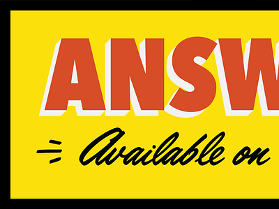 Answers arl drop shadow facebook hand painted sign painting