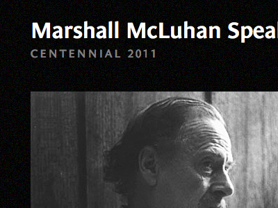 Speaks archives black gray marshall mcluhan responsive retrospective white