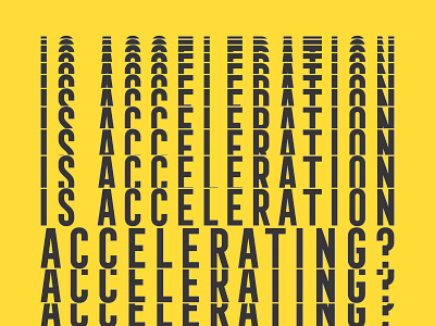 Acceleration analog lab graphic design poster poster design