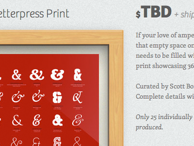 Tbd ampersands letterpress red wip