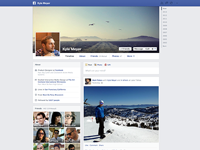 Facebook Timeline facebook profile web