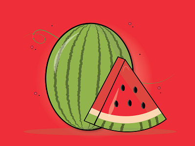 water melon creative design flat design flatdesign illustration vector