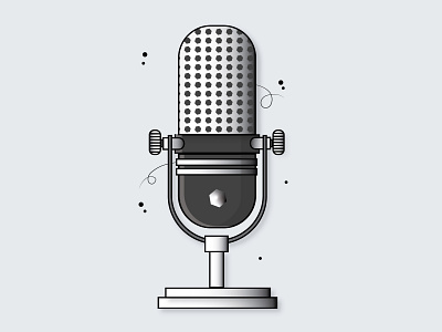 Microphone 🎙 art creative design flat design flatdesign illustration microphone vector