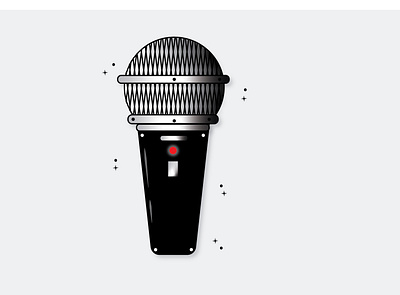 wireless microphone art creative design flat design flatdesign illustration microphone vector wireless