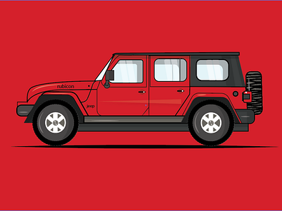 jeep wrangler art creative design flat design flatdesign illustration jeep jeepwrangler vector vectorart