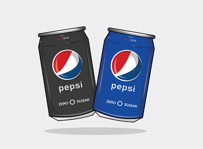 pepsi can design creative design flat design flatdesign illustration pepsi pepsi can vector vector art vectorart