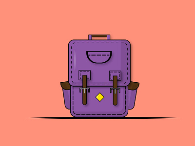 school bag creative design flat design flatdesign illustration vector