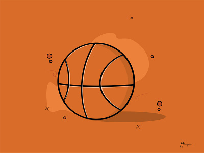 BASKET BALL illustration art baskeball basketball creative design flat design flatdesign illustration vector vectorart