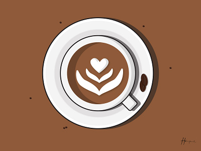 latte creative design flat design flatdesign illustration latte